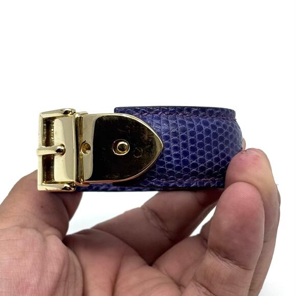 Gucci Purple Lizard Bracelet - Picture 13 of 16